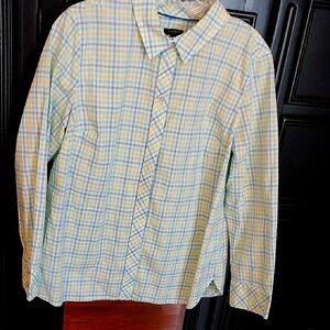 Talbots Large Petite Plaid Shirt